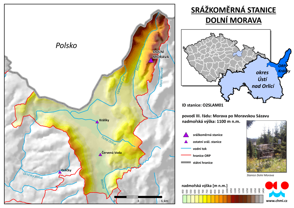 Průběh srážek ve stanici Dolní Morava, Slaměnka Průběh srážek ve stanici Dolní Morava, Slaměnka