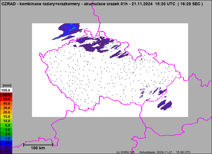 Precipitation estimates - Weather radar estimates combined with rain gauge measurement