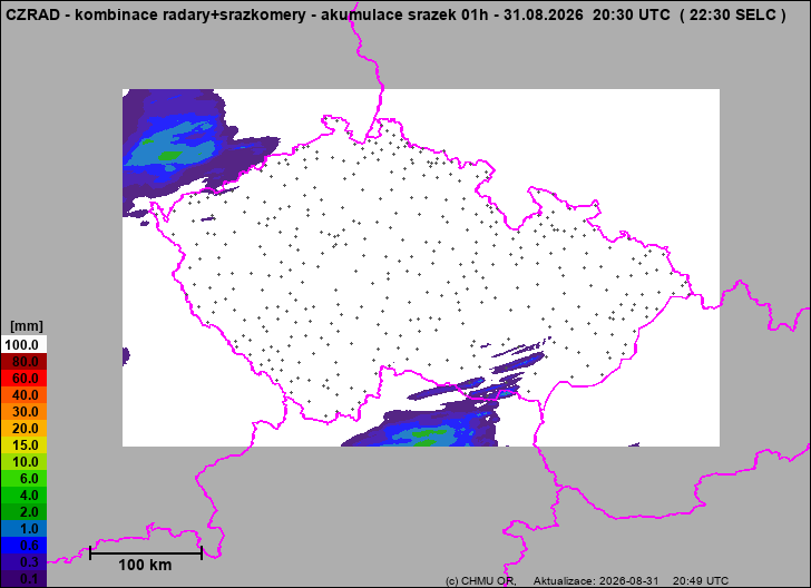 Precipitation estimates - Weather radar estimates combined with rain gauge measurement