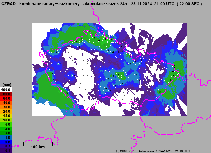 Precipitation estimates - Weather radar estimates combined with rain gauge measurement