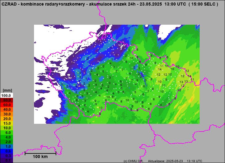 Precipitation estimates - Weather radar estimates combined with rain gauge measurement
