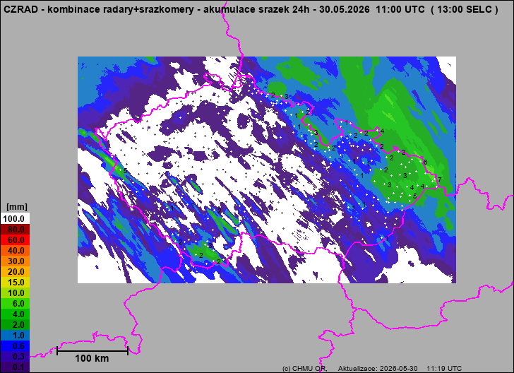 Precipitation estimates - Weather radar estimates combined with rain gauge measurement