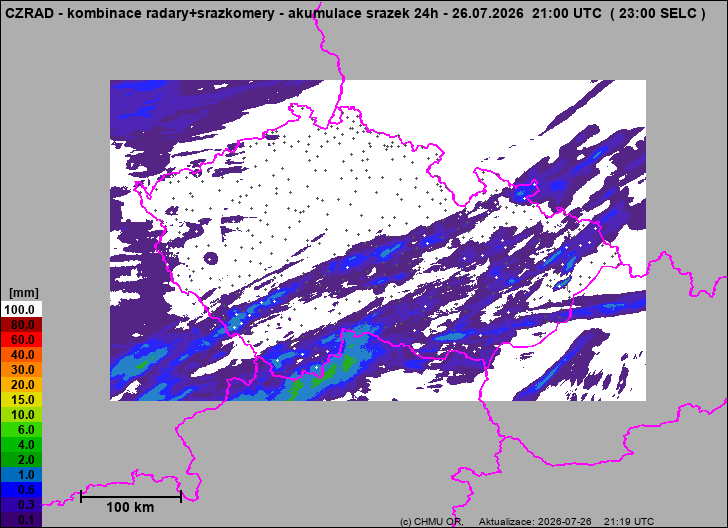 Precipitation estimates - Weather radar estimates combined with rain gauge measurement
