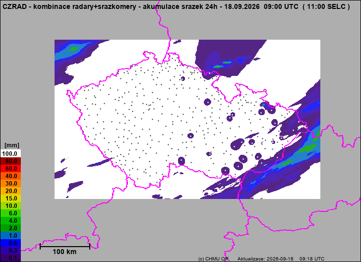 Precipitation estimates - Weather radar estimates combined with rain gauge measurement