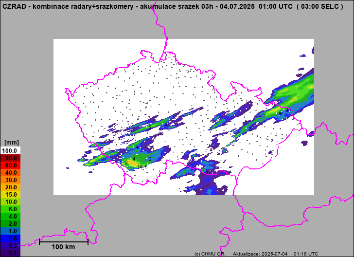 Precipitation estimates - Weather radar estimates combined with rain gauge measurement