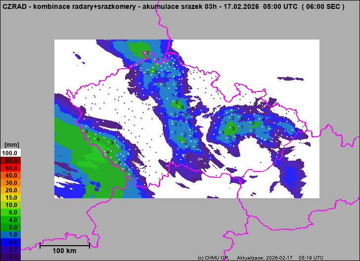 Precipitation estimates - Weather radar estimates combined with rain gauge measurement
