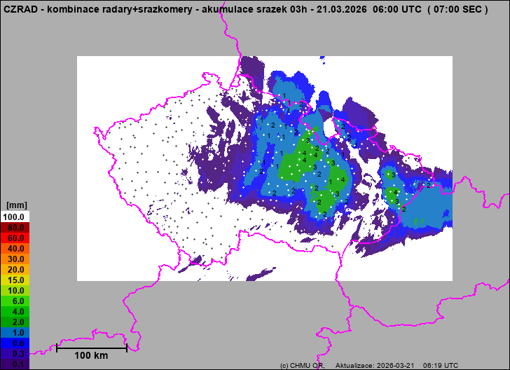 Precipitation estimates - Weather radar estimates combined with rain gauge measurement