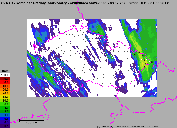 Precipitation estimates - Weather radar estimates combined with rain gauge measurement