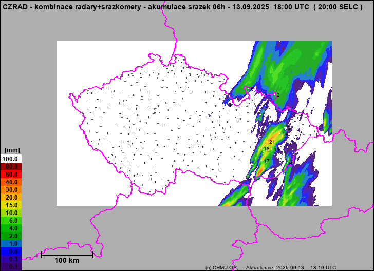 Precipitation estimates - Weather radar estimates combined with rain gauge measurement