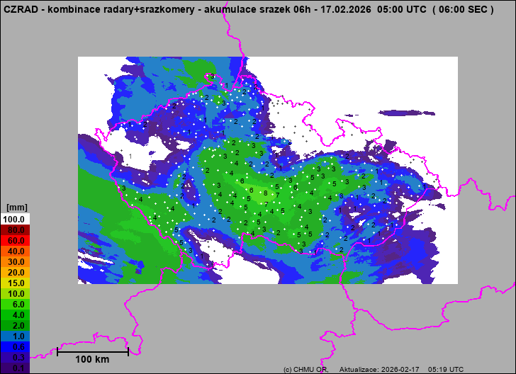 Precipitation estimates - Weather radar estimates combined with rain gauge measurement