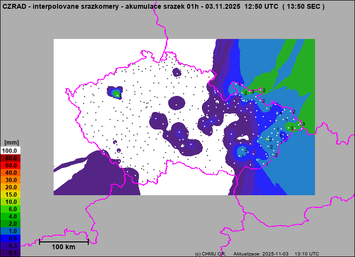 Precipitation estimates - Map from terrestrial rain gauges