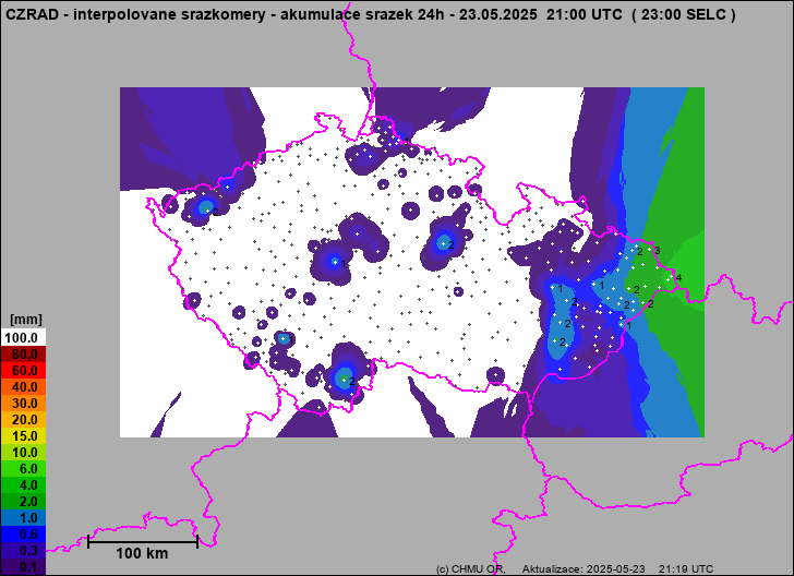 Precipitation estimates - Map from terrestrial rain gauges