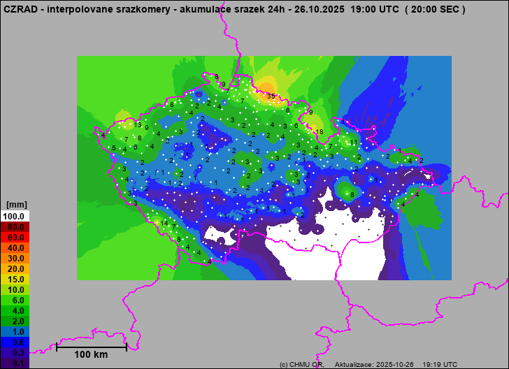 Precipitation estimates - Map from terrestrial rain gauges Precipitation estimates - Map from terrestrial rain gauges