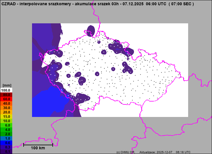 Precipitation estimates - Map from terrestrial rain gauges