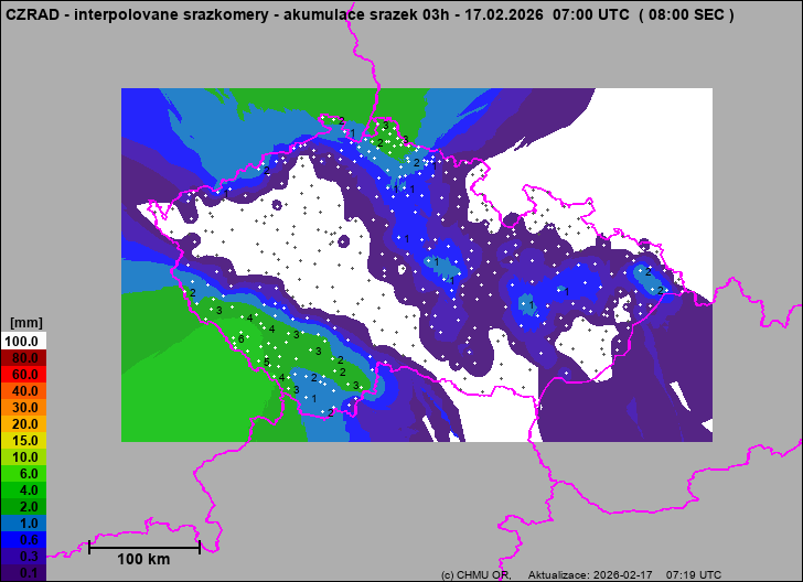 Precipitation estimates - Map from terrestrial rain gauges