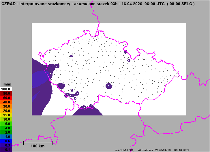 Precipitation estimates - Map from terrestrial rain gauges