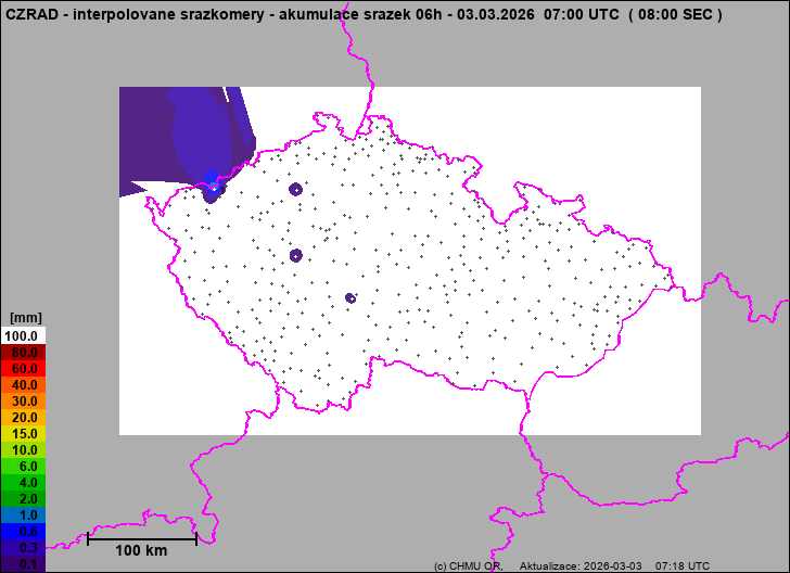 Precipitation estimates - Map from terrestrial rain gauges