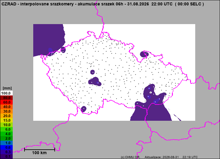 Precipitation estimates - Map from terrestrial rain gauges